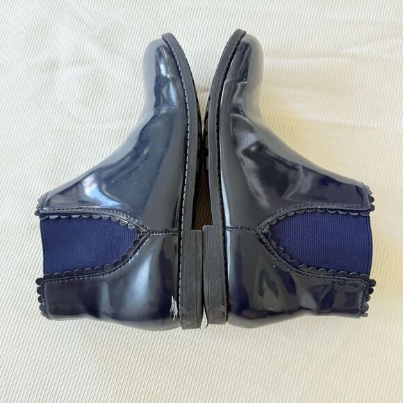 Little Girls Ankle Boots Navy Zip Comfort Shoe Size 13 - Picture 4 of 5